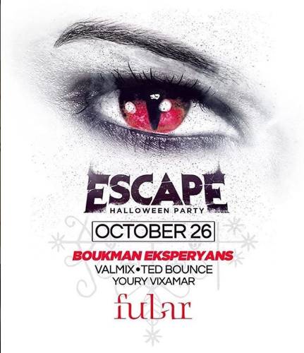 Affiche d'un Halloween party en Haïti